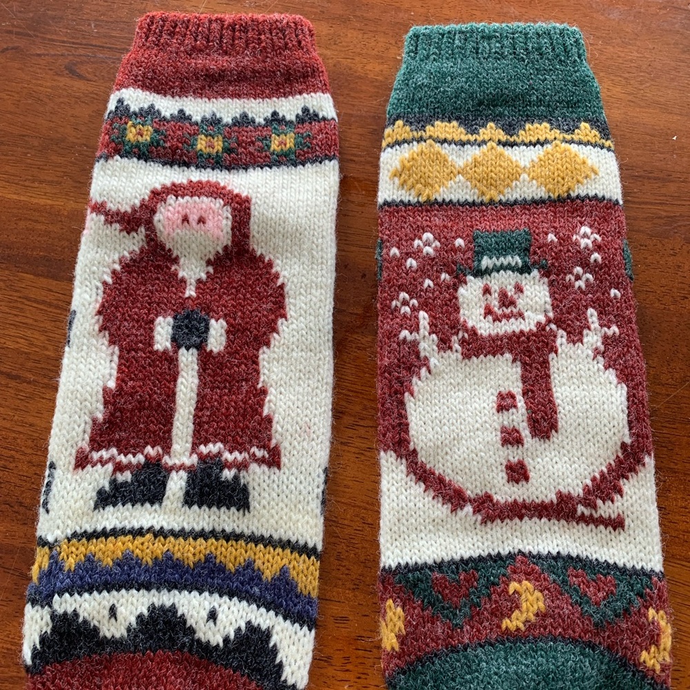 Holiday wine bags